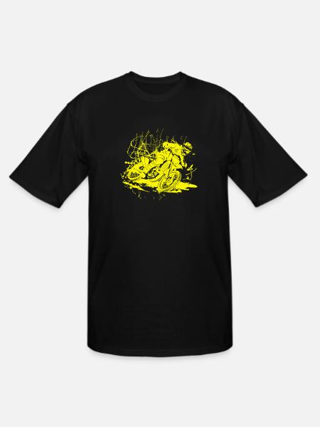 Neon Splash Chaos - Men's Tall T-Shirt - black