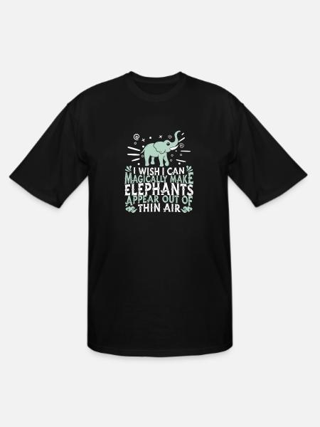 Elephant - Men's Tall T-Shirt - black