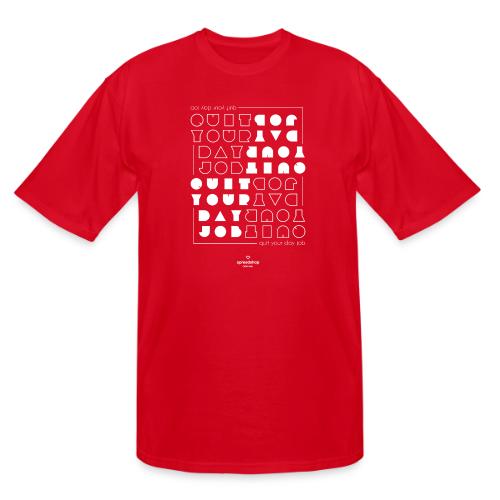 Quit upside white - Men's Tall T-Shirt