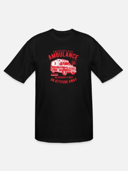 Ambulance Emergency Ride - Men's Tall T-Shirt - black
