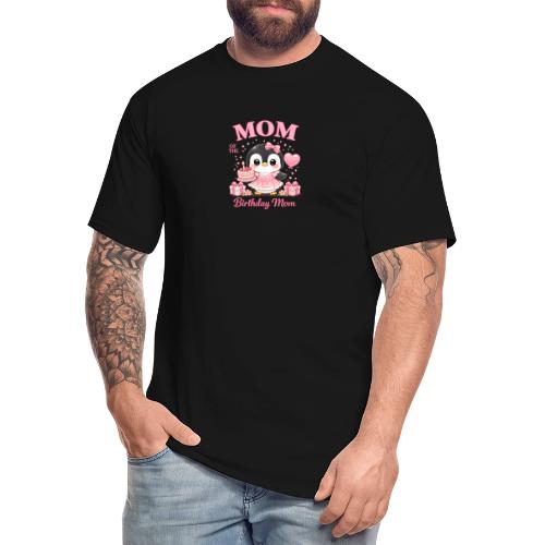 Cute Penguin Birthday Mom Kawaii Cake Balloon Gift - Men's Tall T-Shirt