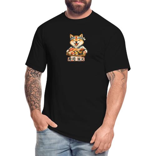 Funny Shiba Inu Sushi Kawaii Dog Tee - Men's Tall T-Shirt