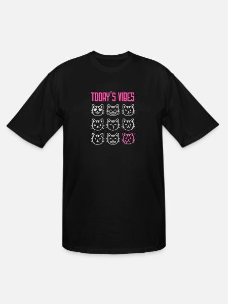 Today's Vibe: Meh - Men's Tall T-Shirt - black