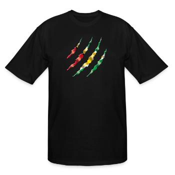 Guyana - Men's Tall T-Shirt - black - Front - Brady (186cm)