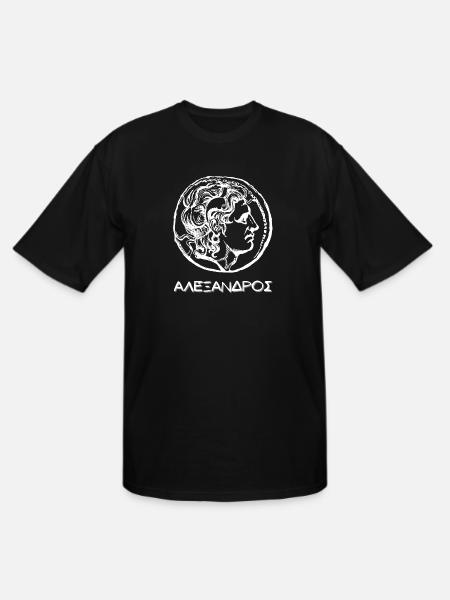 Alexander The Great Coin - Men's Tall T-Shirt - black