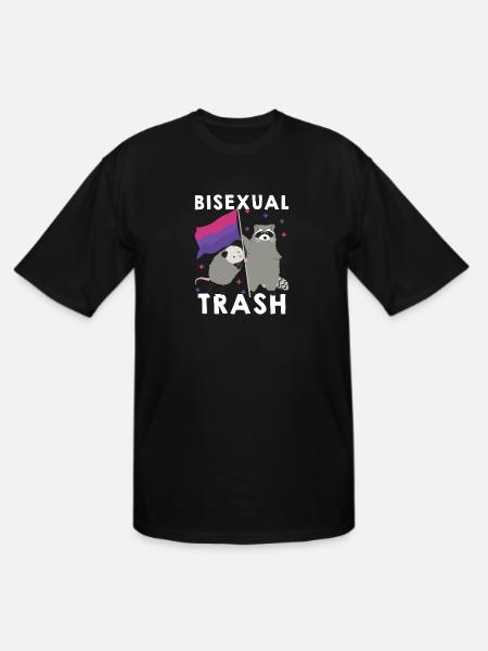 Bisexual Trash - Men's Tall T-Shirt - black