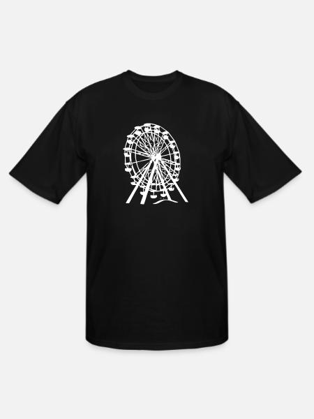 Ferris Wheel Ride - Men's Tall T-Shirt - black
