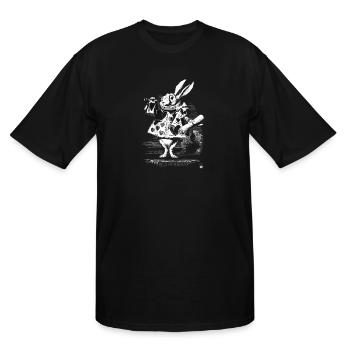 Easter Bunny Alice-In-Wonderland White Rabbit - Men's Tall T-Shirt - black - Front - Brady (186cm)