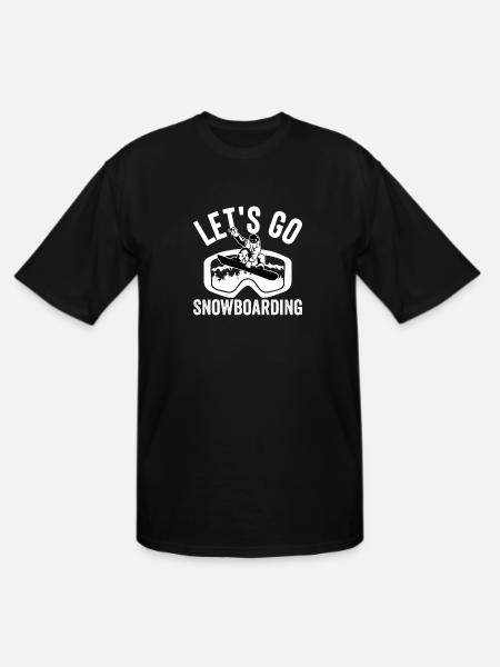 Let´s go Snowboarding - Men's Tall T-Shirt - black