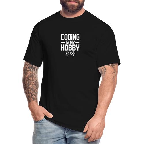 Coding Is My Hobby Typography - Men's Tall T-Shirt