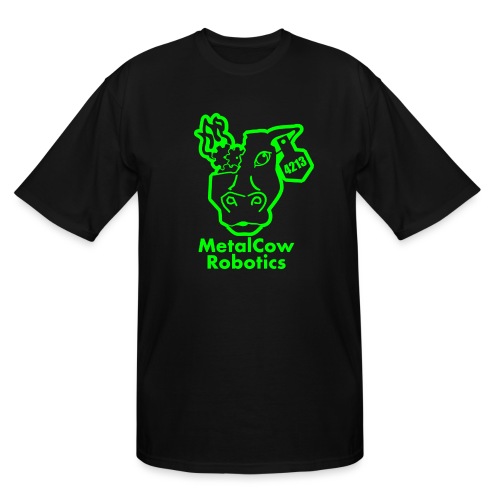 MetalCowLogo GreenOutline - Men's Tall T-Shirt