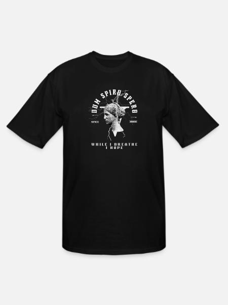 Latin Quote Dum Spiro Spero - Men's Tall T-Shirt - black