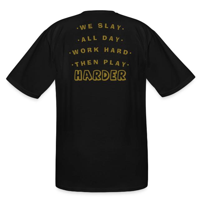 We Slay All Day Shiny Shirt Metallic Silver & Gold