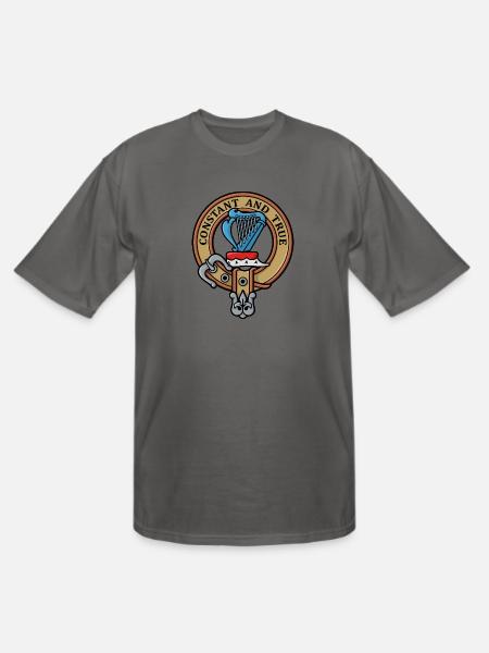 Clan Rose Crest - Men's Tall T-Shirt - charcoal