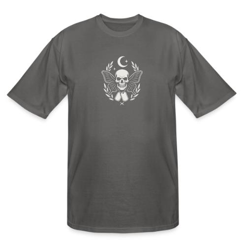 Skull butterfly dog tags - Men's Tall T-Shirt
