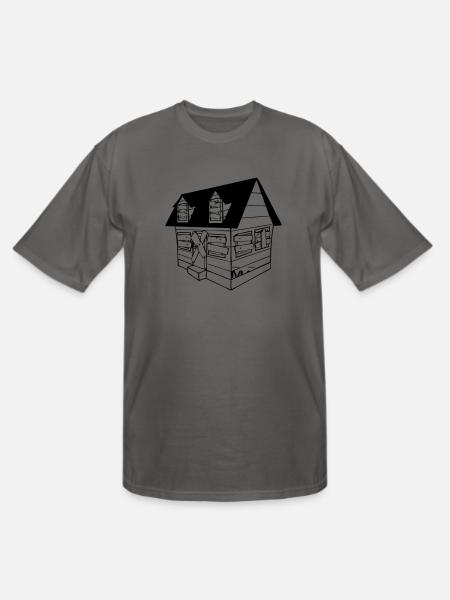trap house - Men's Tall T-Shirt - charcoal