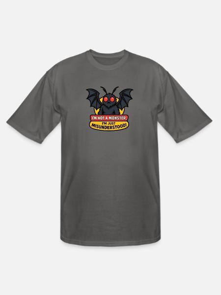 Misunderstood Mothman - Men's Tall T-Shirt - charcoal