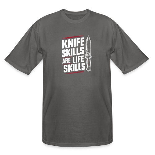 Knife skills are life skills - Men's Tall T-Shirt