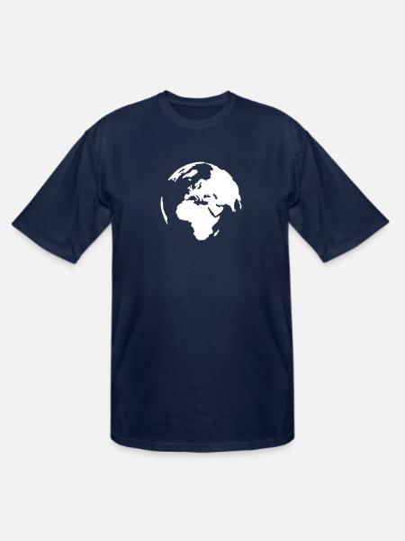 World - Men's Tall T-Shirt - navy