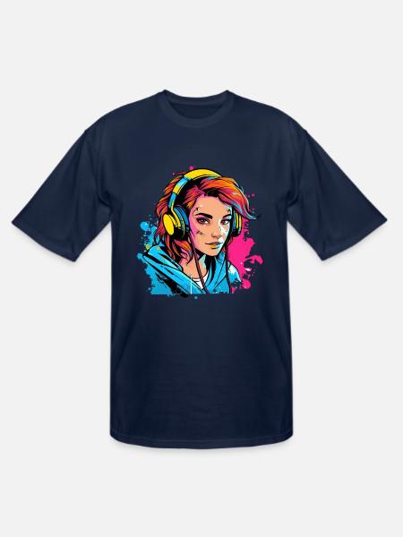 Gamer Girl - Men's Tall T-Shirt - navy