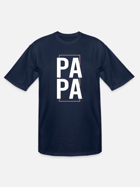papa - Men's Tall T-Shirt - navy