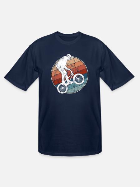 Retro BMX Rider - Men's Tall T-Shirt - navy