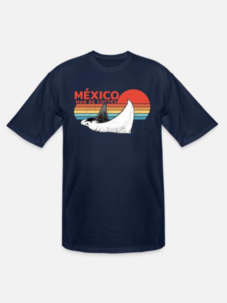 Mexico Manta Ray - Men's Tall T-Shirt - navy