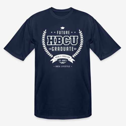 Future HBCU Graduate - Men's Ivory and Navy T-shir - Men's Tall T-Shirt