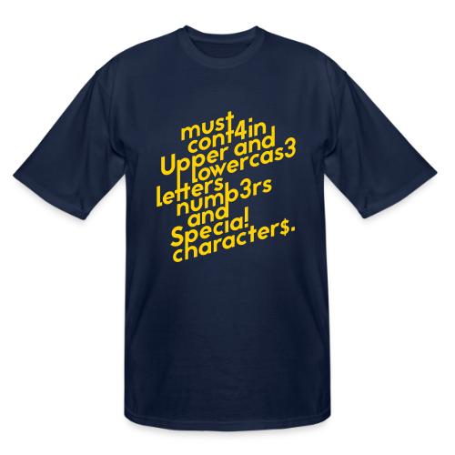 Password Requirements - Men's Tall T-Shirt