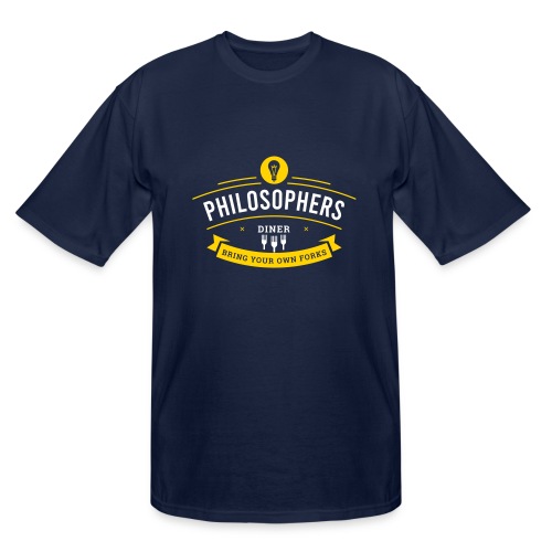 Philosophers Diner - Men's Tall T-Shirt