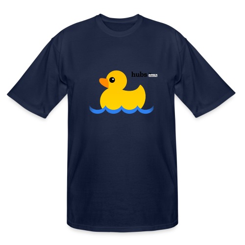 Hubs Duck - Wordmark and Water - Men's Tall T-Shirt