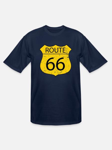 Route 66 - Men's Tall T-Shirt - navy