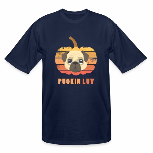 Pugkin Luv Jackolantern Pug Gourd Fleabag Puppy. - Men's Tall T-Shirt