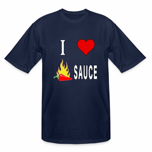 I Love Spicy Habanero Pepper Chicken Wings Sauce. - Men's Tall T-Shirt
