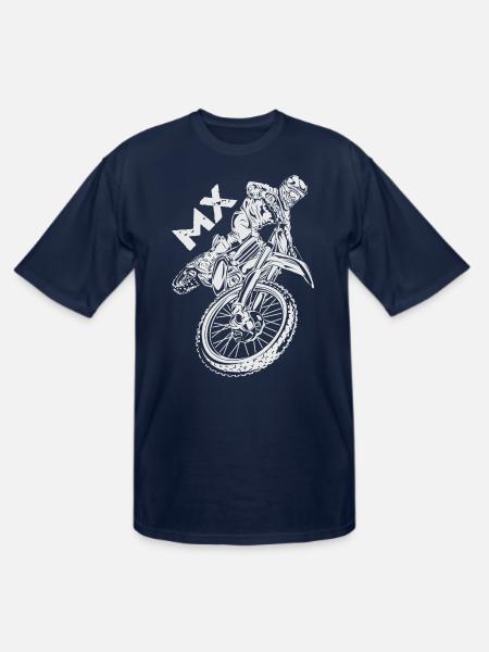Motocross MX Rider - Men's Tall T-Shirt - navy