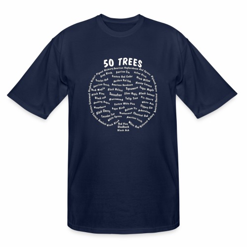 50 Trees Arbor Day Arborist Plant Tree Forest Gift - Men's Tall T-Shirt