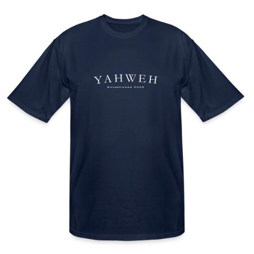Yahweh Established 0000 in white - Men's Tall T-Shirt