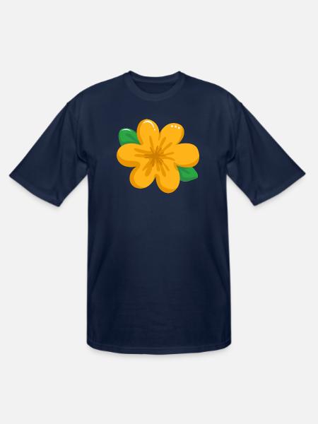 flower 1 1 - Men's Tall T-Shirt - navy