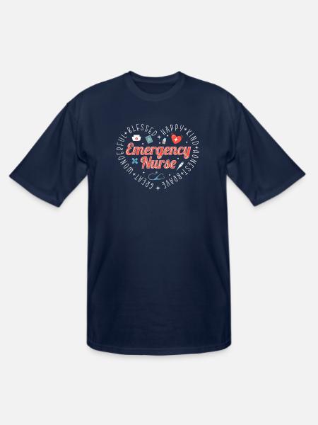 Emergency Nurse - Men's Tall T-Shirt - navy