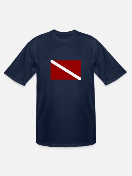 scuba flag - Men's Tall T-Shirt - navy