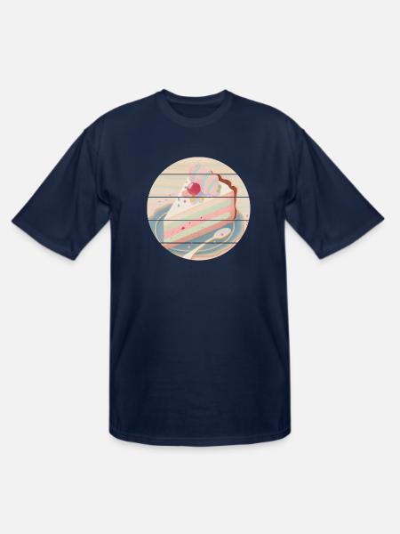 Cake Slice - Men's Tall T-Shirt - navy