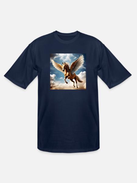 Pegasus with Vital Energy - Men's Tall T-Shirt - navy