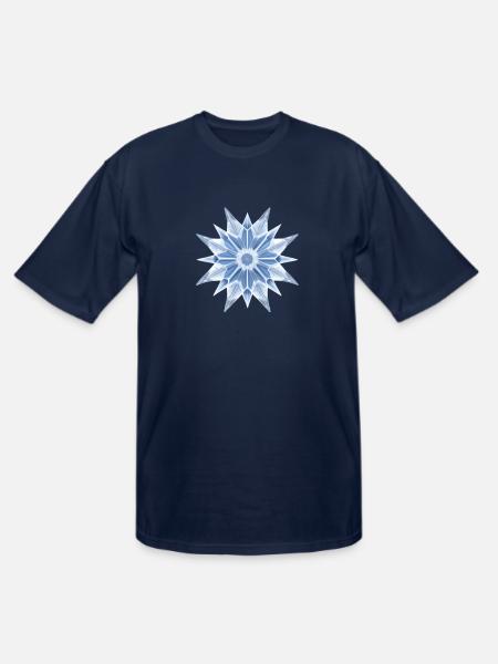Ice Crystal - Men's Tall T-Shirt - navy