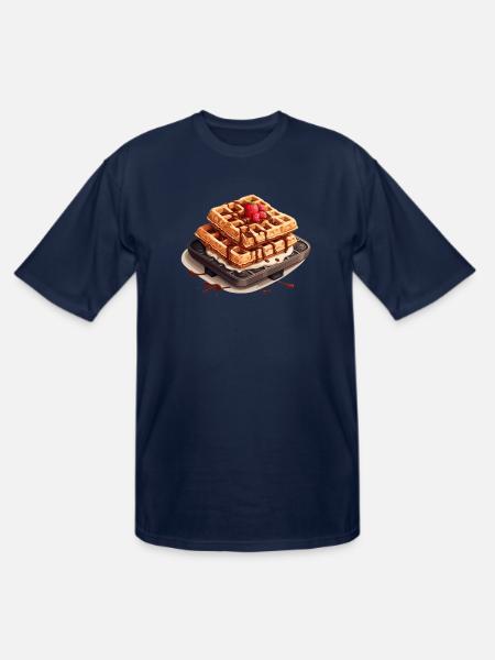 Waffles in the oven - Men's Tall T-Shirt - navy