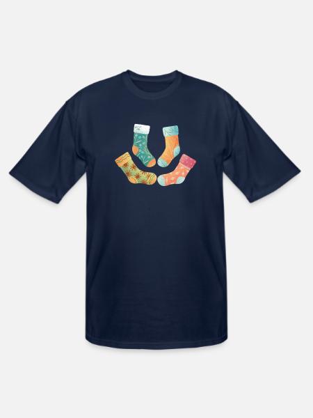 Cute Socks - Men's Tall T-Shirt - navy