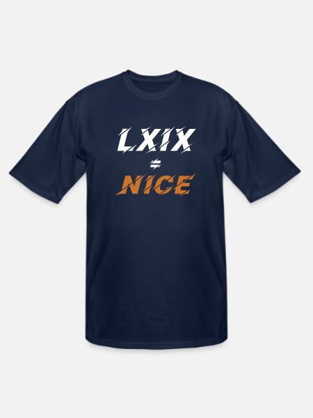 LXIX in latin - Men's Tall T-Shirt - navy