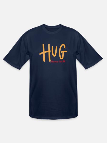Hug, January 21st - Men's Tall T-Shirt - navy