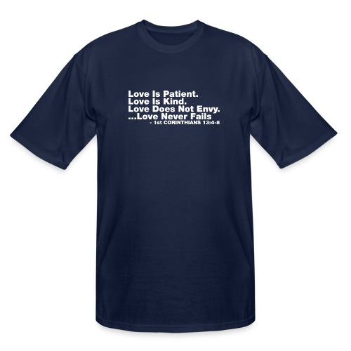 Love Bible Verse - Men's Tall T-Shirt