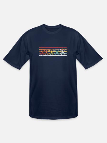 Drone Quadcopter Drone Pilot - Men's Tall T-Shirt - navy