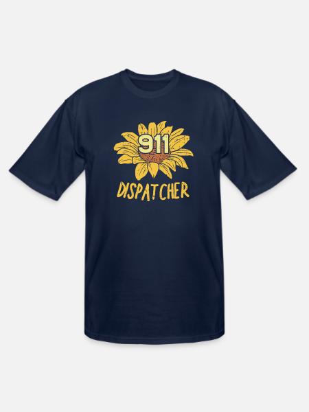 911 Dispatcher - Men's Tall T-Shirt - navy